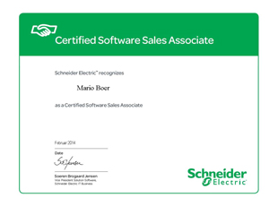 Certified Software Sales Associate Mario Boer