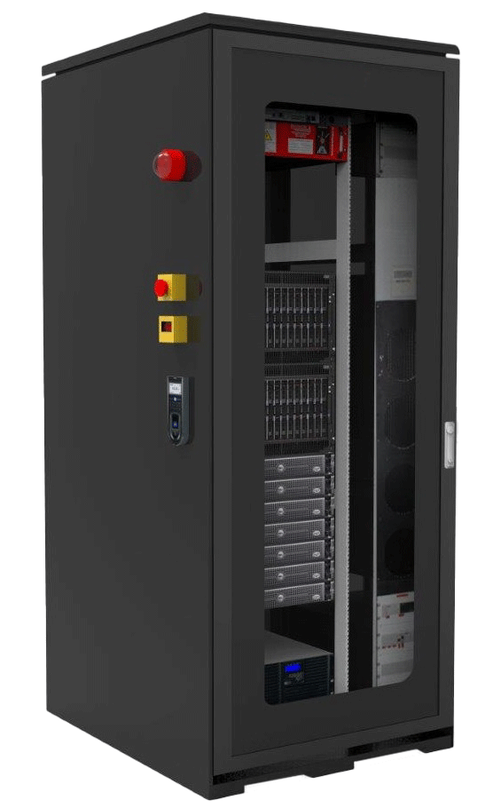 Rack mit Brandvermeidung